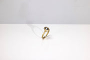 Todd Reed ring in 18k yellow gold, white brilliant cut diamonds (~.10ct) and fancy cut diamond (~.55ct)